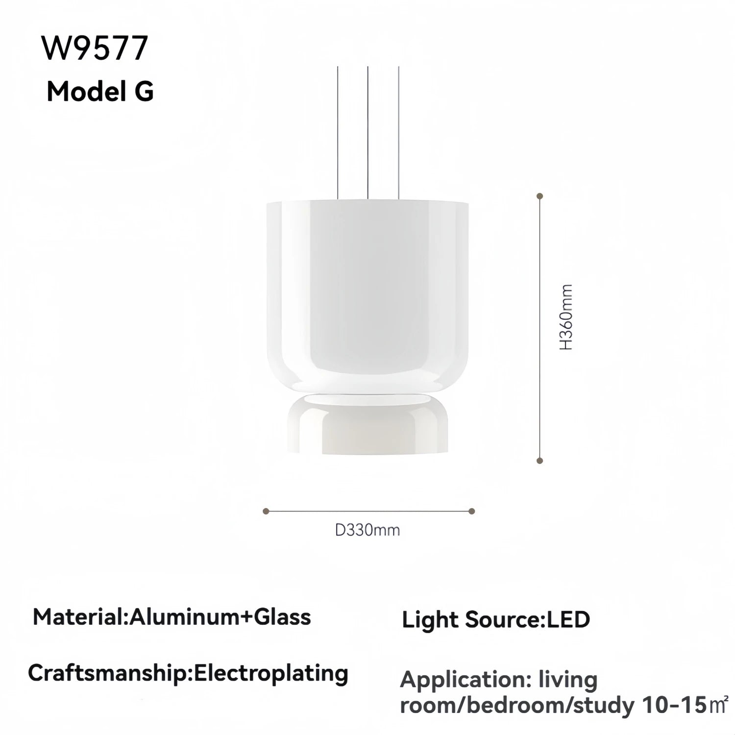 Pablo White Glass Shade Pendant Lights Desinger Nordic Led Bedside Lamp Round Hanging Lighting for Bar Dining Room Decor Light