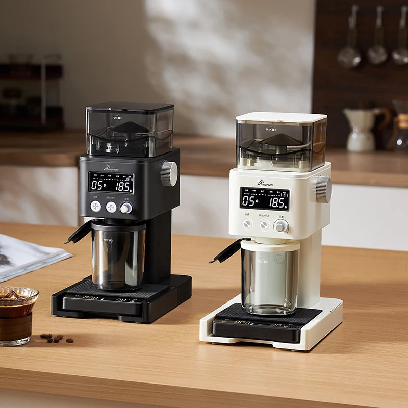 Electric Coffee Grinder Adjustable Burr 30 Levels Of Grinding For Espresso Easy To Clean Send Coffee Scales And Sealed Bean Jars