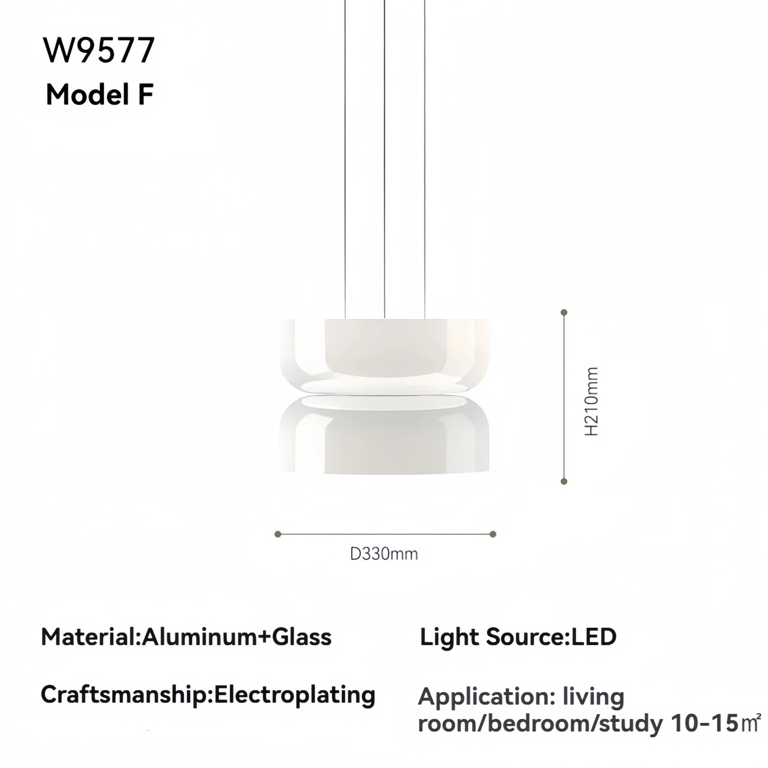 Pablo White Glass Shade Pendant Lights Desinger Nordic Led Bedside Lamp Round Hanging Lighting for Bar Dining Room Decor Light