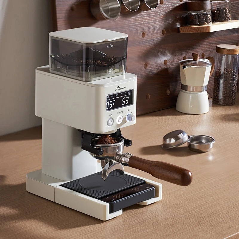 Electric Coffee Grinder Adjustable Burr 30 Levels Of Grinding For Espresso Easy To Clean Send Coffee Scales And Sealed Bean Jars