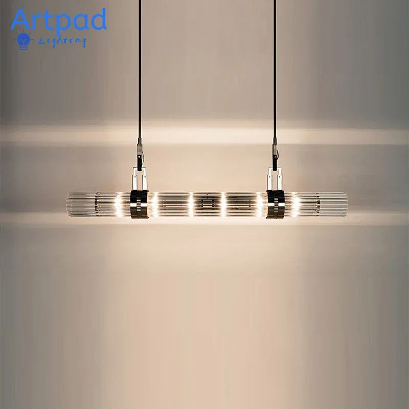 Restaurant Pendant Lights 100cm 150cm 180cm 200cm Glass Lampshade Modern Led Hanging Light Dining Living Room Decor Pendant Lamp