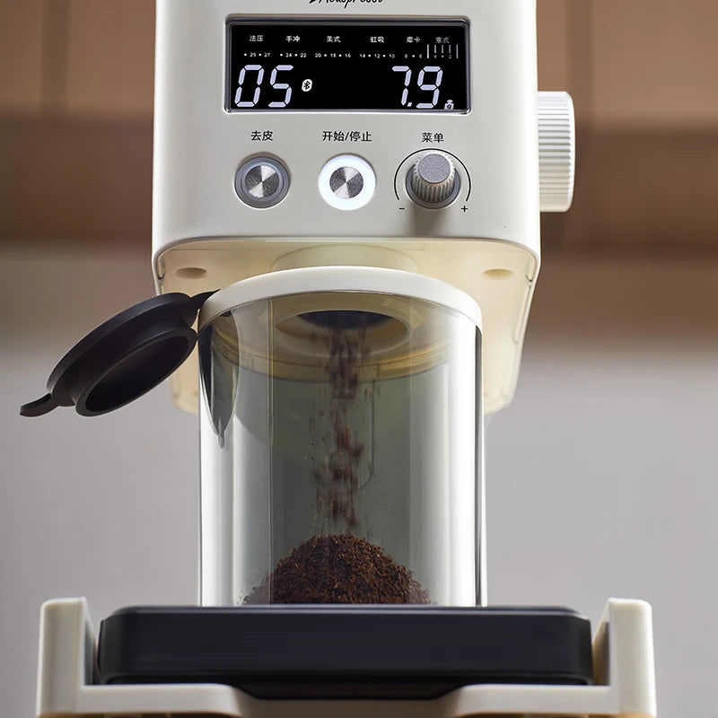 Electric Coffee Grinder Adjustable Burr 30 Levels Of Grinding For Espresso Easy To Clean Send Coffee Scales And Sealed Bean Jars
