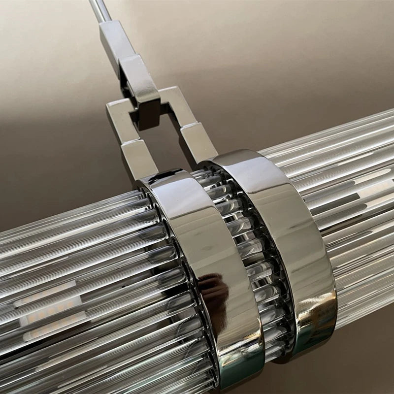 Restaurant Pendant Lights 100cm 150cm 180cm 200cm Glass Lampshade Modern Led Hanging Light Dining Living Room Decor Pendant Lamp