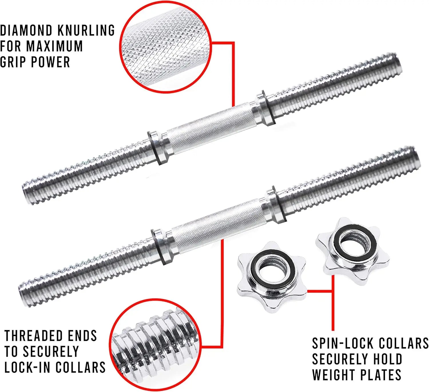 Adjustable Dumbbell Weight Set with Multiple Options - 105 lbs Total for Home Gym Workouts