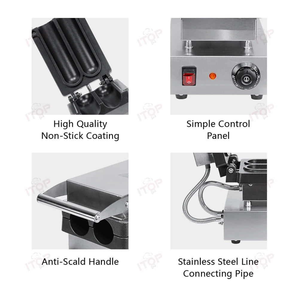 Shawarma Gyro Toaster Tortilla Wrap Sandwich Buritto Press Maker Machine Heater Warmer Roll Durum Doner Kebab Grill Griddle