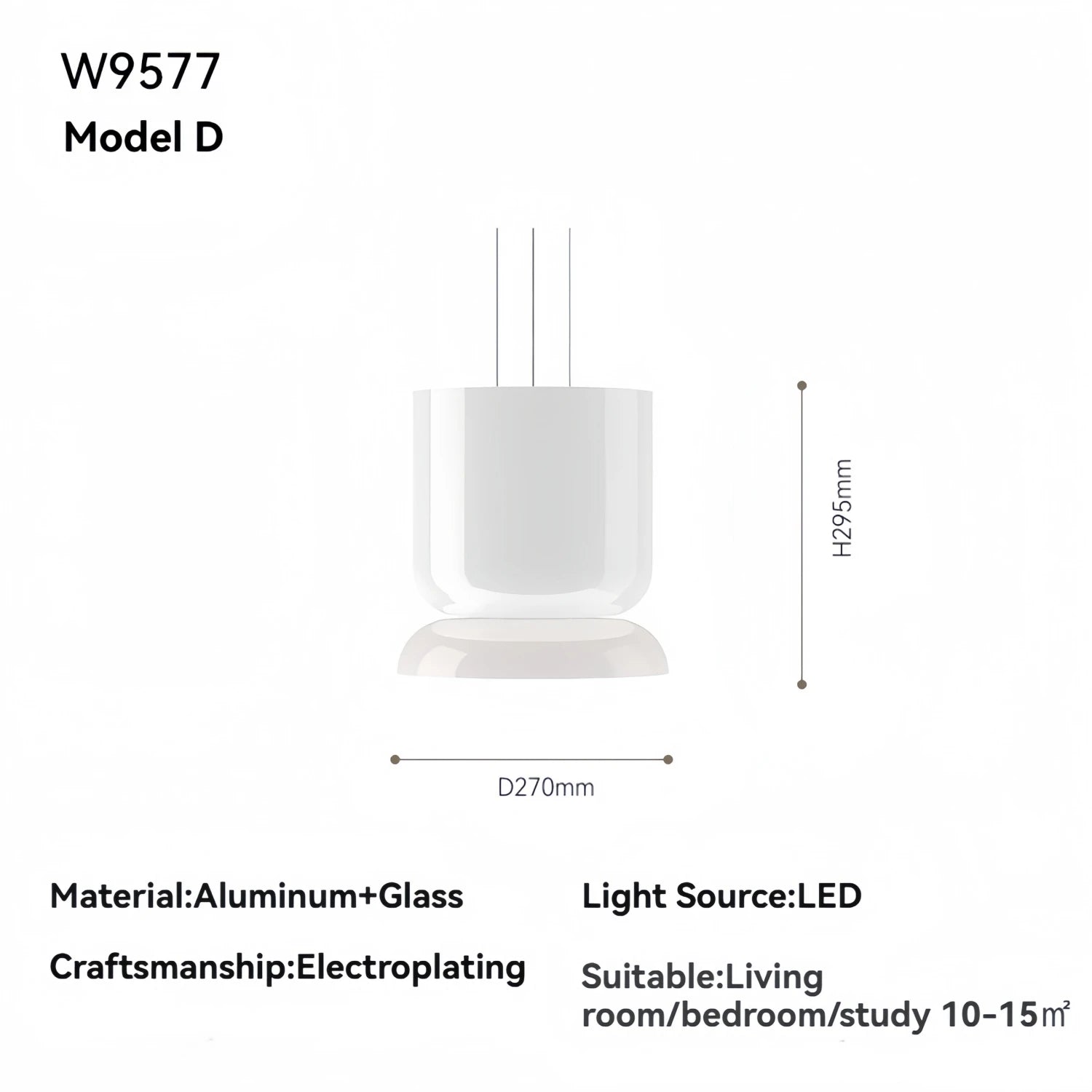 Pablo White Glass Shade Pendant Lights Desinger Nordic Led Bedside Lamp Round Hanging Lighting for Bar Dining Room Decor Light