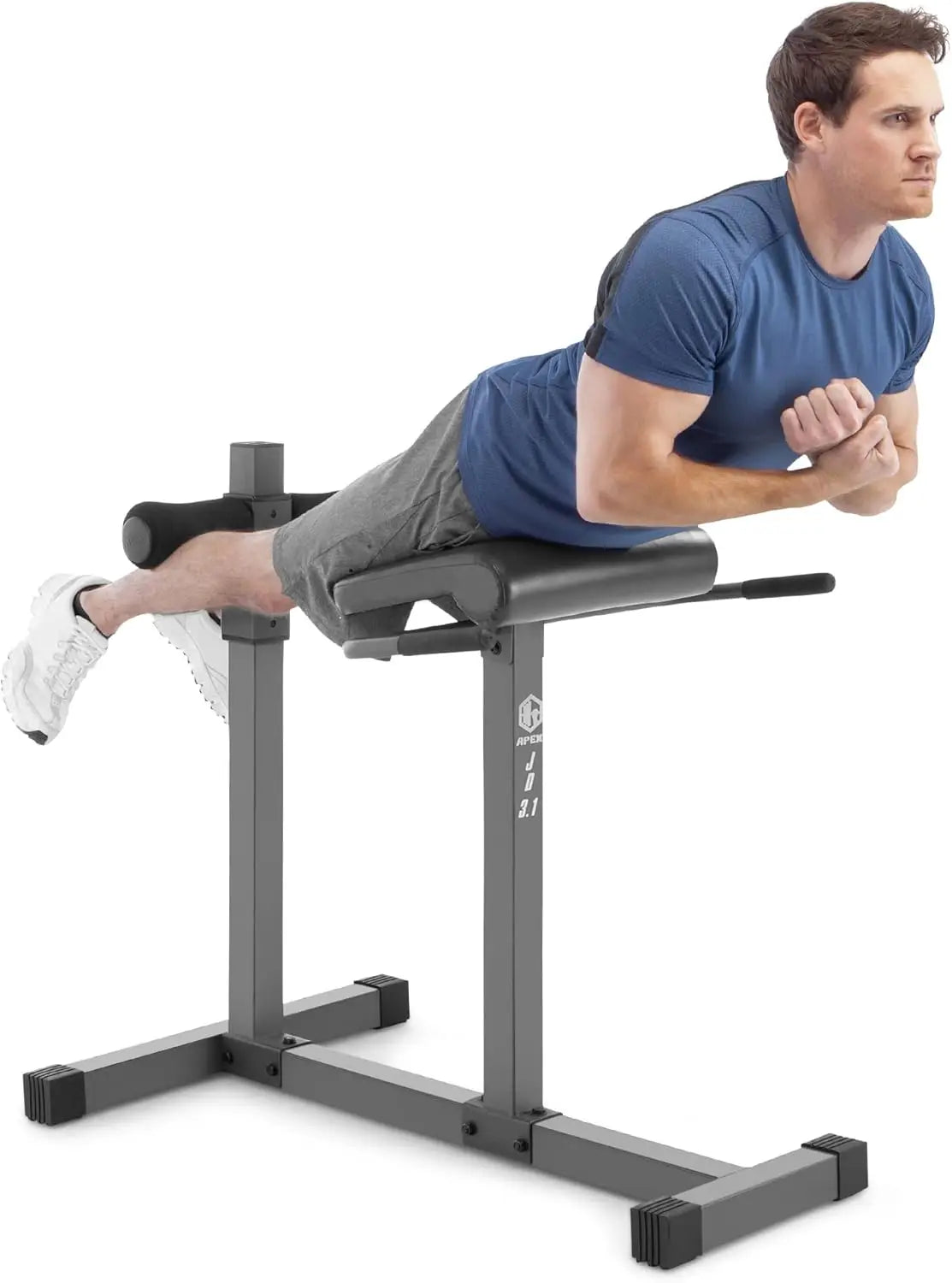 Adjustable Hyperextension Bench for Core Strength and Back Workouts - Versatile Home Gym Equipment