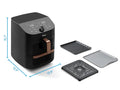 Midea Hot Air Fryer, Double Stack, Overlapping Airfryer, Smart WiFi Sync with Alexa, 11L XL Vertical Space-Saving ,MAF002S