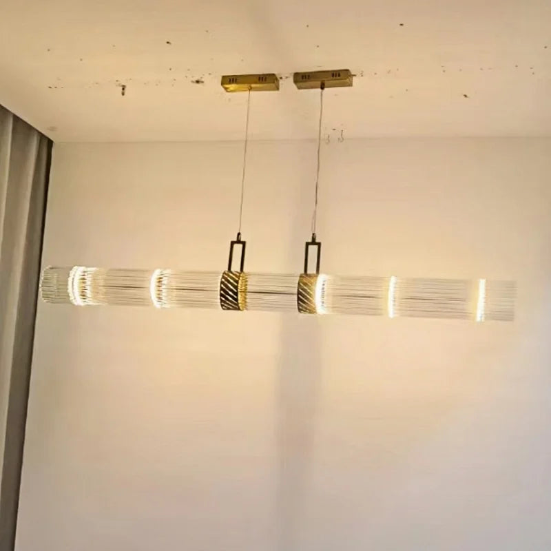 Restaurant Pendant Lights 100cm 150cm 180cm 200cm Glass Lampshade Modern Led Hanging Light Dining Living Room Decor Pendant Lamp